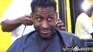 Hot Babe Summer get gangbanged in the Barber Shop